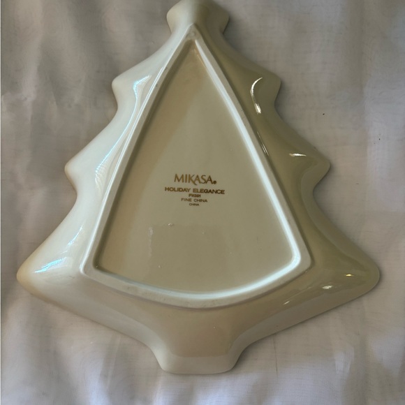 Tree Candy Dish Mikasa Fine Porcelain Holiday Elegance Candy Dish 8 5/8” - Picture 4 of 4